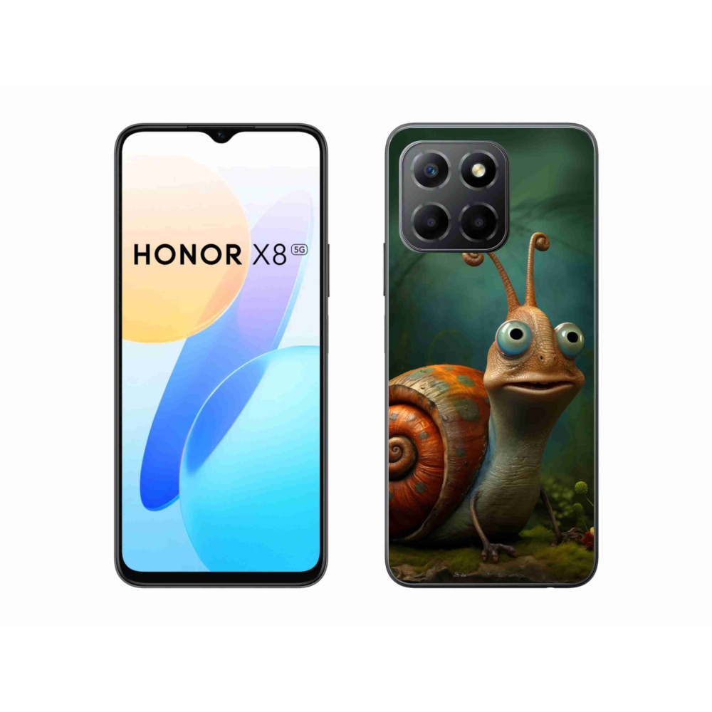 Gelový kryt mmCase na Honor X8 5G - šnek