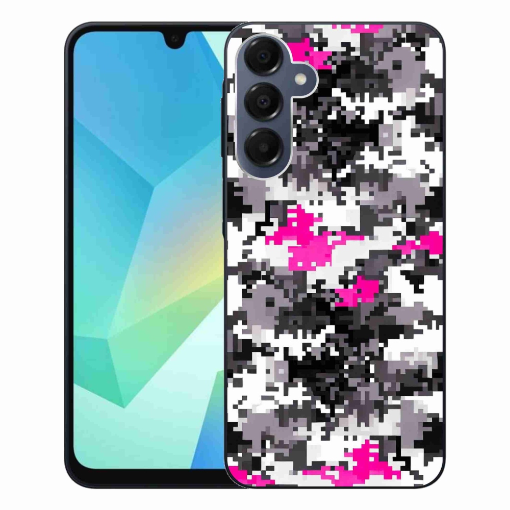 Gelový kryt mmCase na Samsung Galaxy A16 4G/5G - maskáčový vzor 4