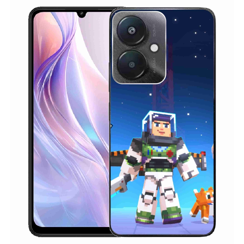Gelový kryt mmCase na Xiaomi Redmi 13C 5G  - minecraft 2