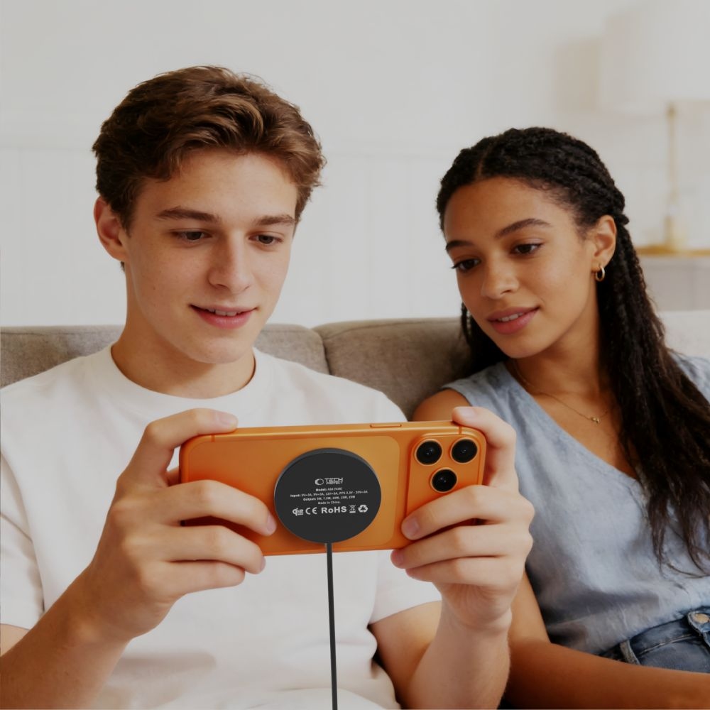 Tech-Protect bezdrátová nabíječka A50 Magnetic MagSafe 25W Qi2.2 - černá