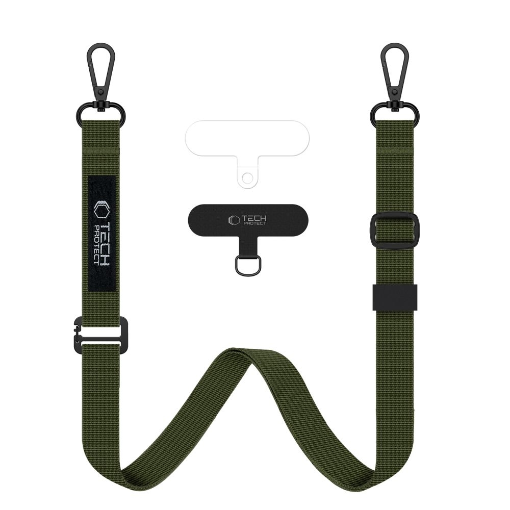 Tech-Protect C6S Rope CrossBody šňůrka/popruh na mobil - khaki