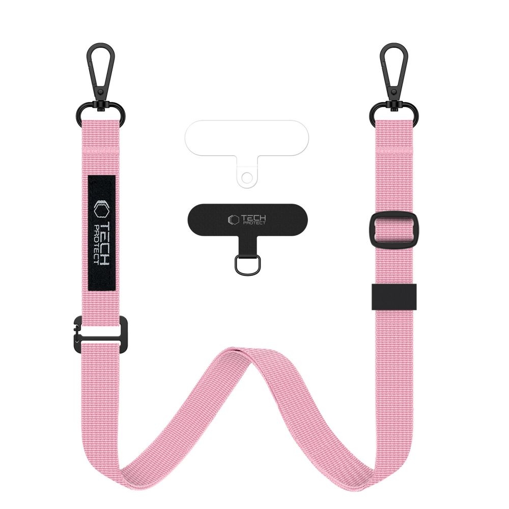 Tech-Protect C6S Rope CrossBody šňůrka/popruh na mobil - růžový