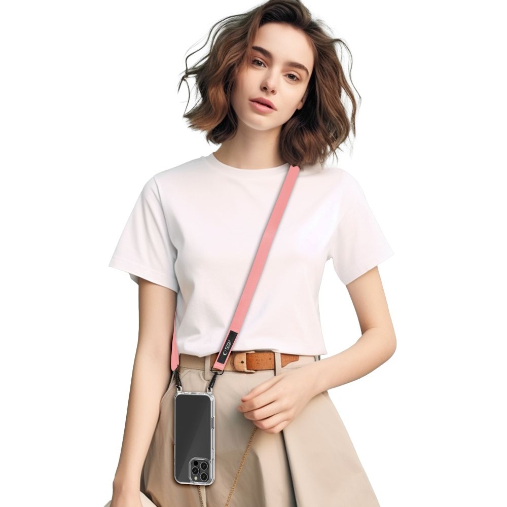 Tech-Protect C6S Rope CrossBody šňůrka/popruh na mobil - růžový