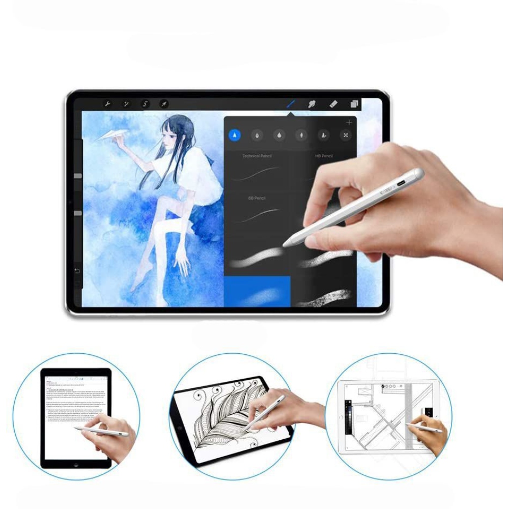 Tech-Protect Digital Magnetic Stylus Pen iPad - bílý
