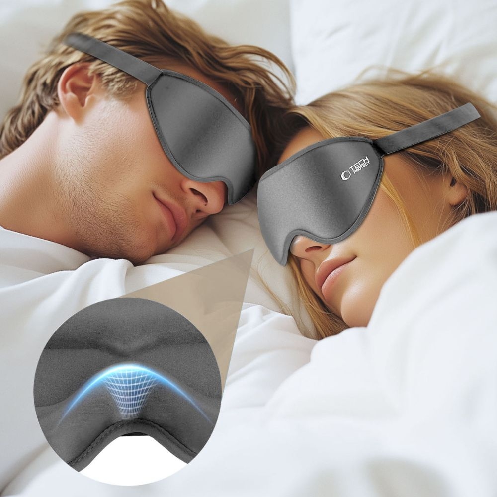 Tech-Protect EyeShade 3D maska na spaní - šedá