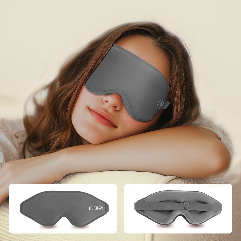 Tech-Protect EyeShade 3D maska na spaní - šedá