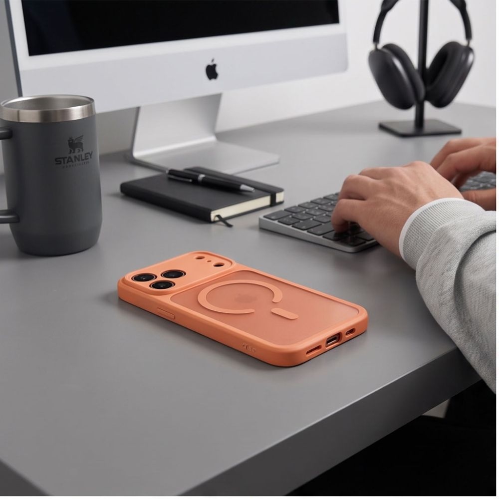 Tech-Protect kryt BasicMag s MagSafe na iPhone 17 Pro Max/18 Pro Max - oranžový
