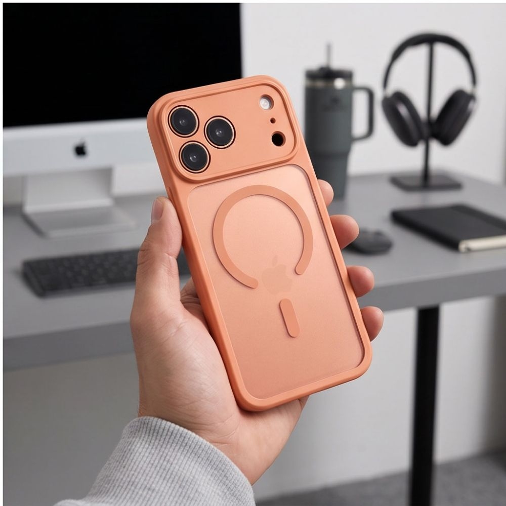 Tech-Protect kryt BasicMag s MagSafe na iPhone 17 Pro Max/18 Pro Max - oranžový