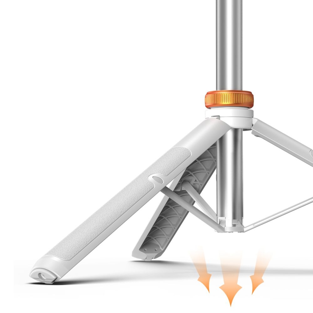 Tech-Protect L03S Bluetooth selfie tyč s trojnožkou - bílá