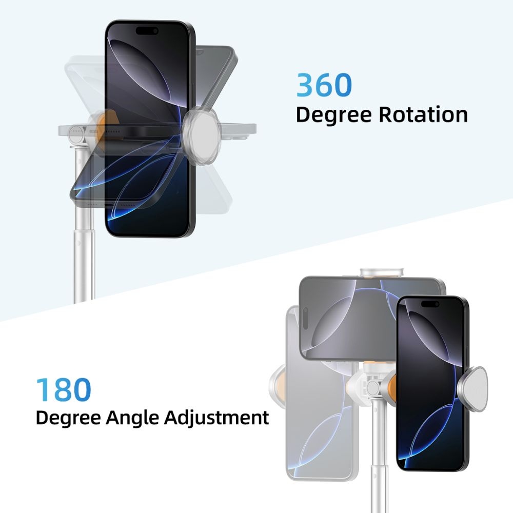 Tech-Protect L09S Bluetooth teleskopická selfie tyč s trojnožkou - bílá