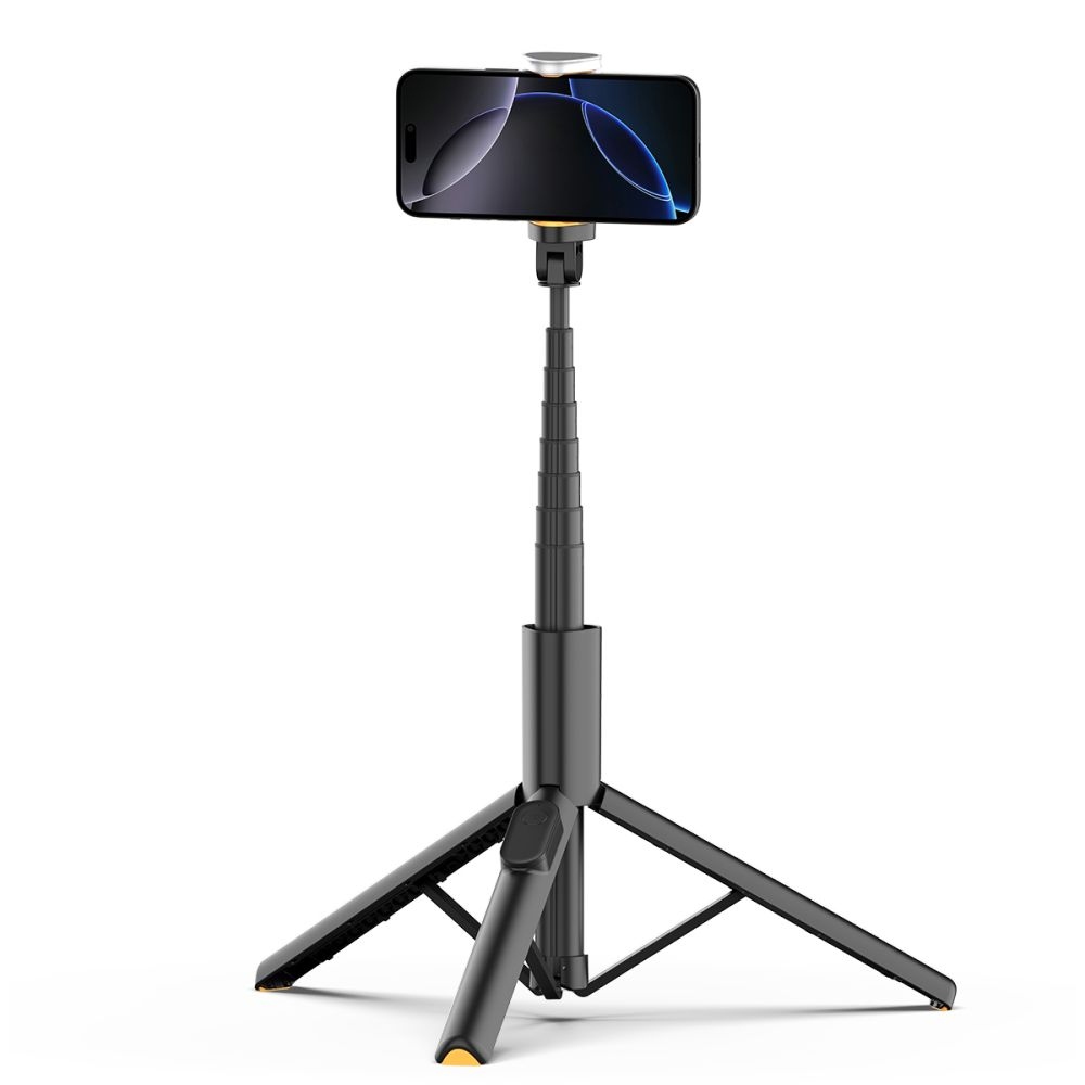 Tech-Protect L09S Bluetooth teleskopická selfie tyč s trojnožkou - černá