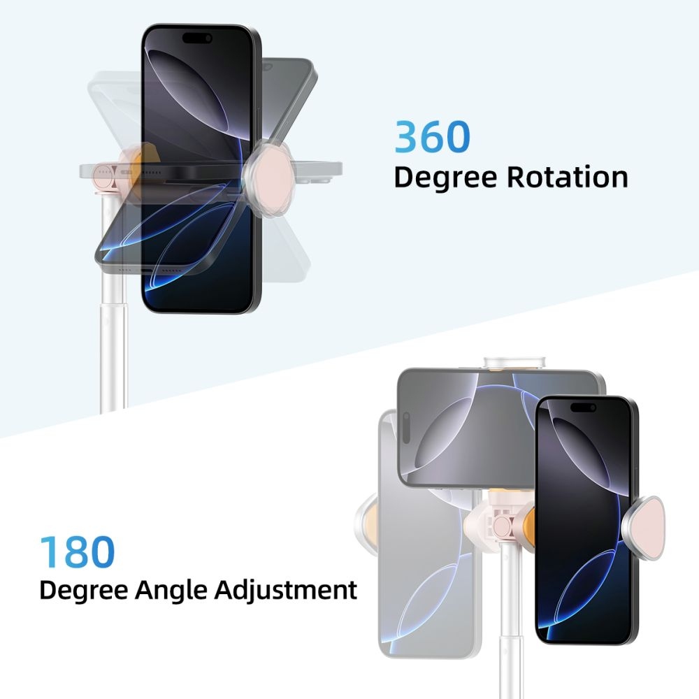 Tech-Protect L09S Bluetooth teleskopická selfie tyč s trojnožkou - růžová