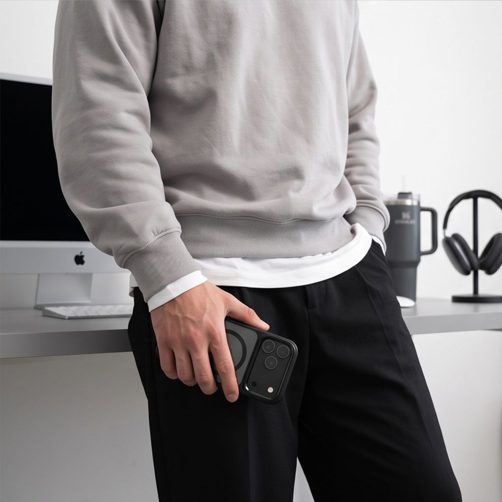 Tech-Protect Magmat MagSafe CC obal na iPhone 17 Pro/18 Pro - černý