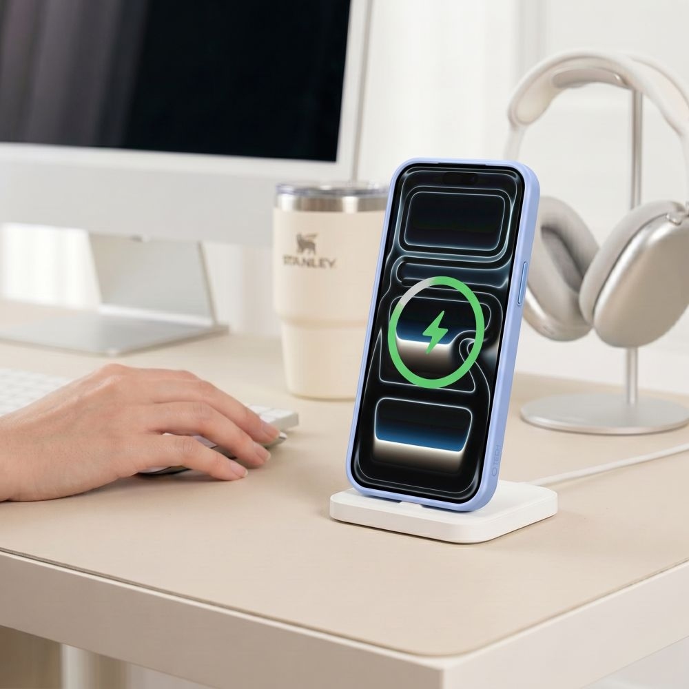 Tech-Protect Magmat MagSafe CC obal na iPhone 17 Pro/18 Pro - světlemodrý