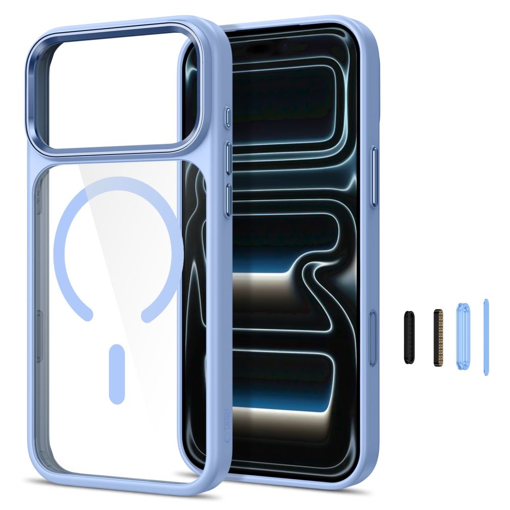 Tech-Protect Magmat MagSafe CC obal na iPhone 17 Pro/18 Pro - světlemodrý