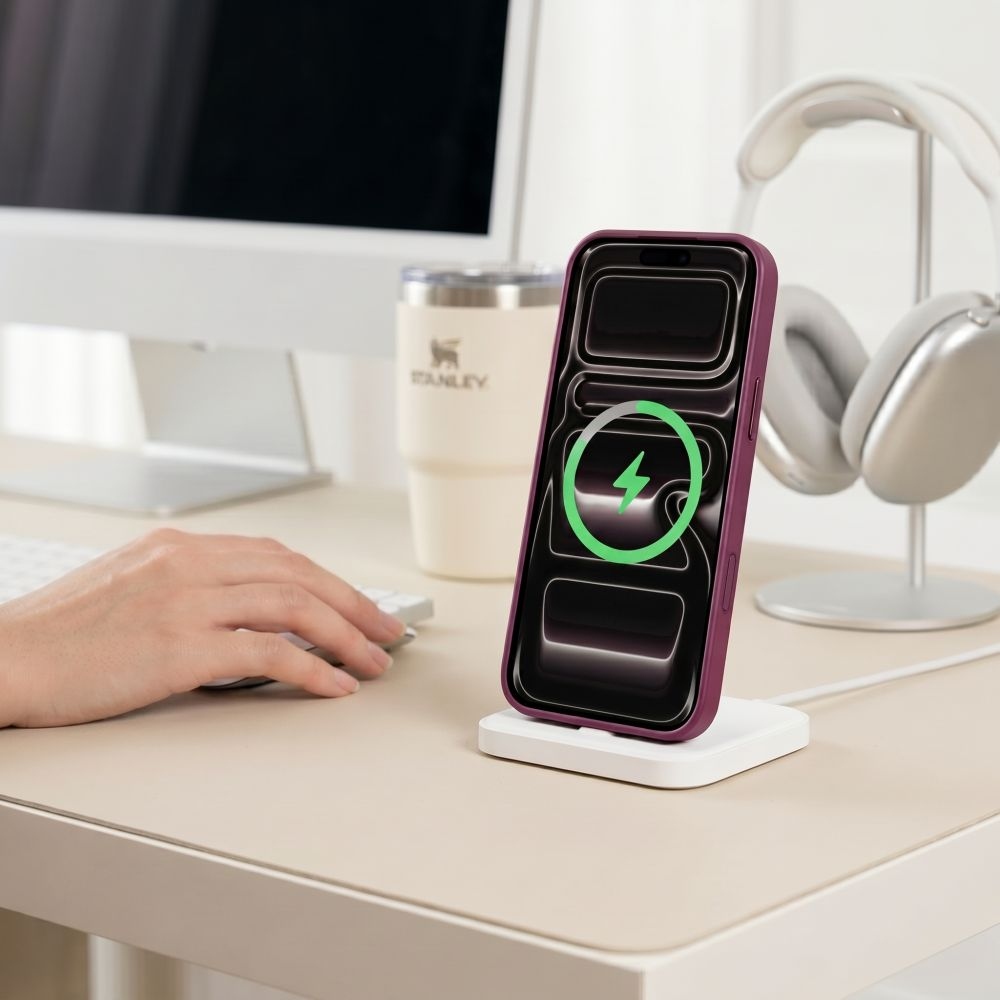 Tech-Protect Magmat MagSafe CC obal na iPhone 17 Pro/18 Pro - vínový