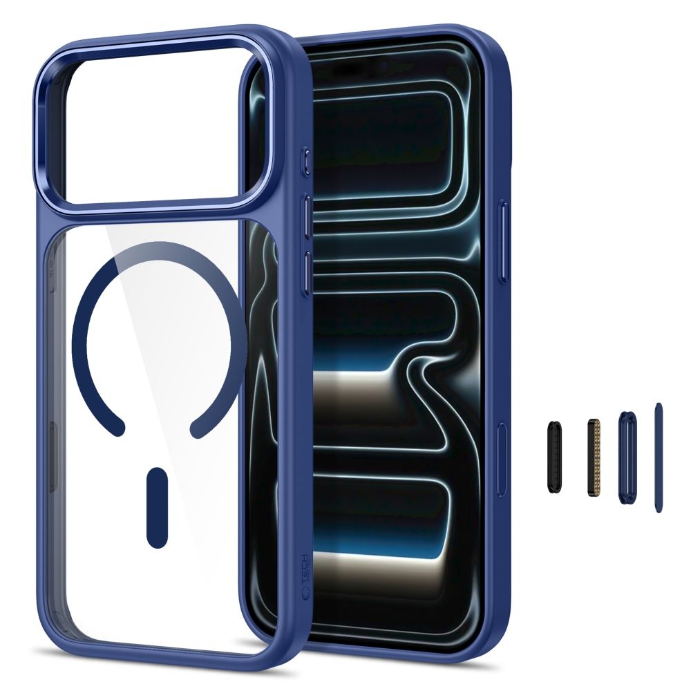 Tech-Protect Magmat MagSafe CC obal na iPhone 17 Pro Max/18 Pro Max - tmavěmodrý