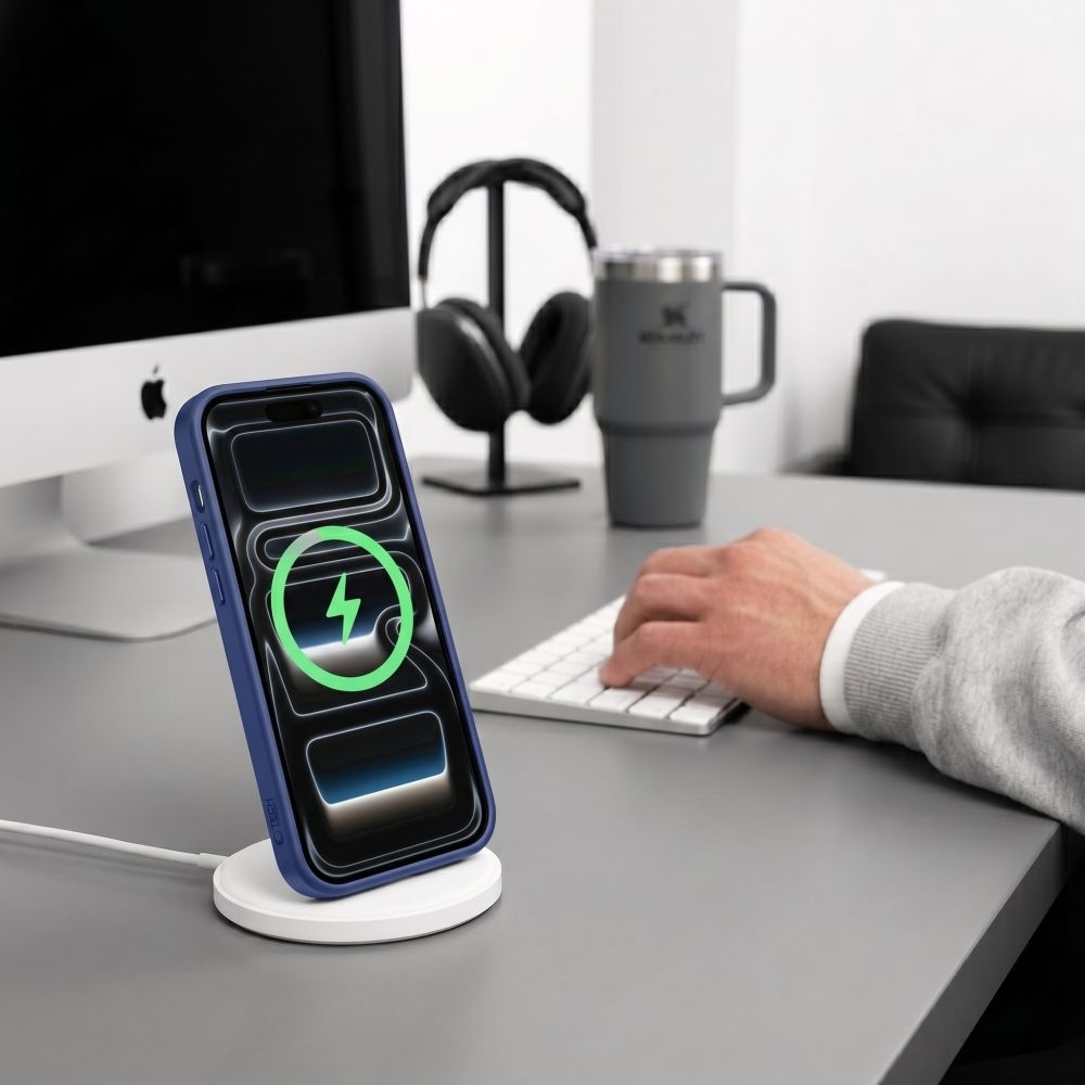 Tech-Protect Magmat MagSafe CC obal na iPhone 17 Pro Max/18 Pro Max - tmavěmodrý