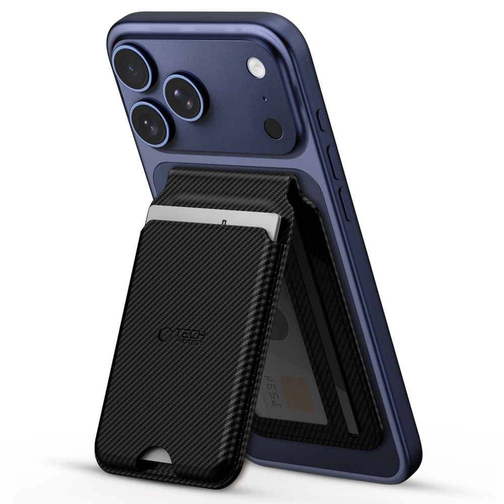 Tech-Protect Magsafe univerzální magnetické pouzdro na karty - carbon