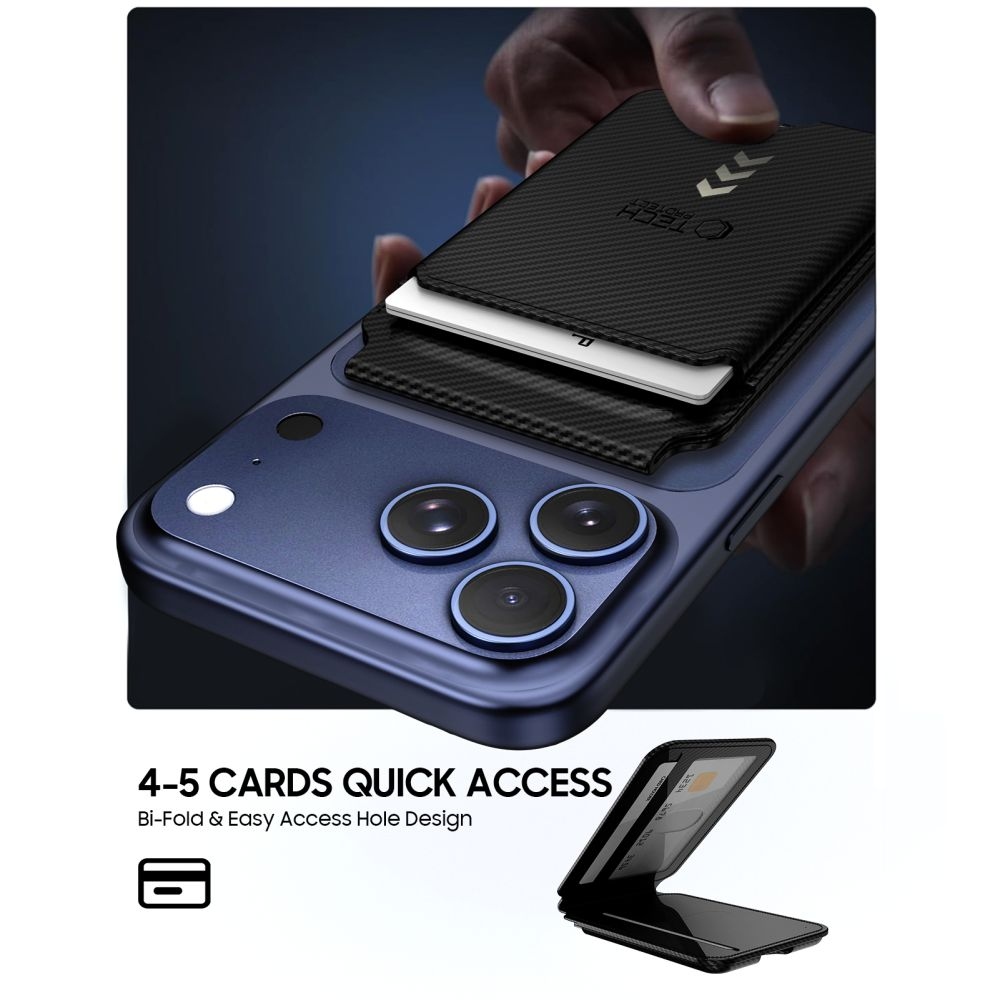 Tech-Protect Magsafe univerzální magnetické pouzdro na karty - carbon