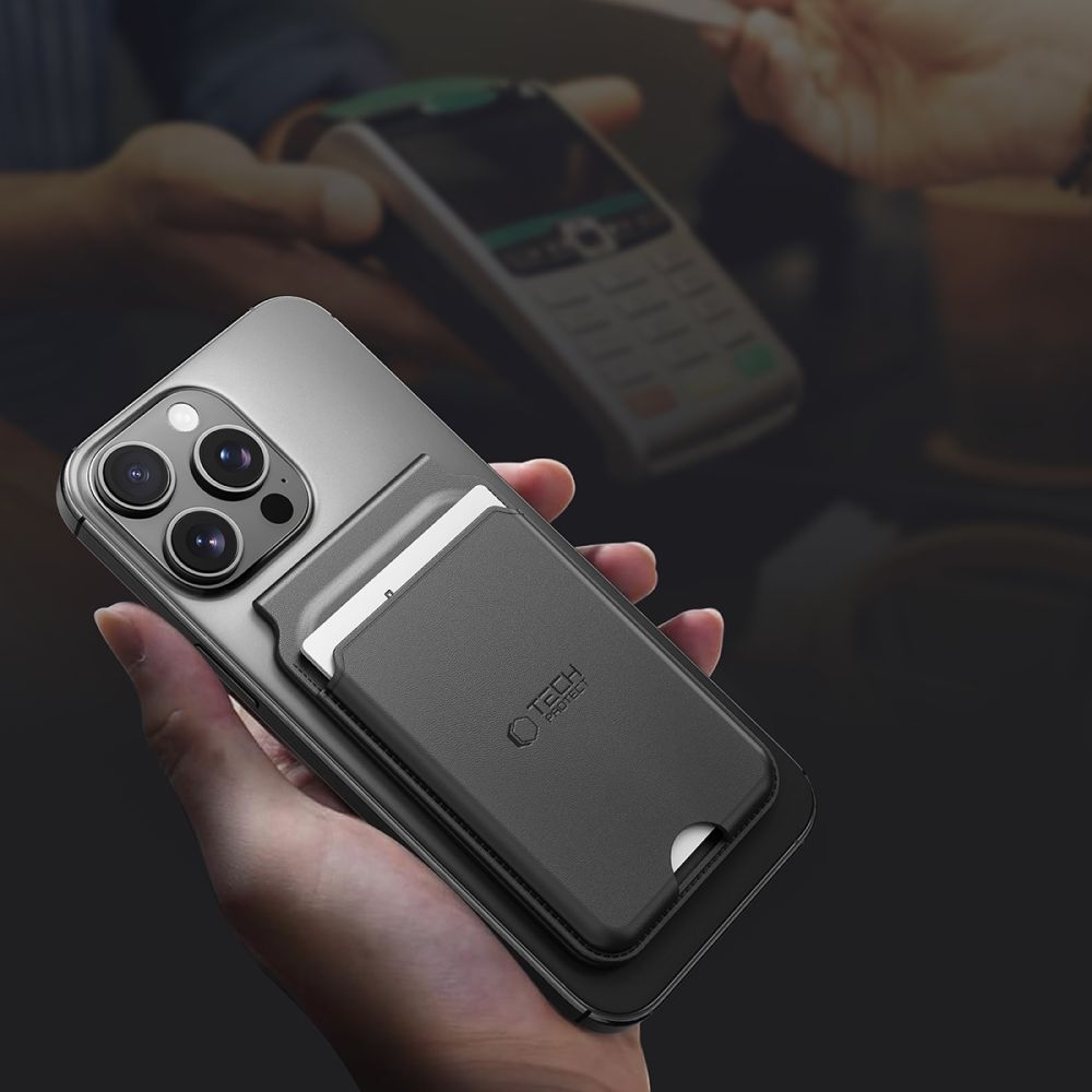 Tech-Protect Magsafe univerzální magnetické pouzdro na karty - černé