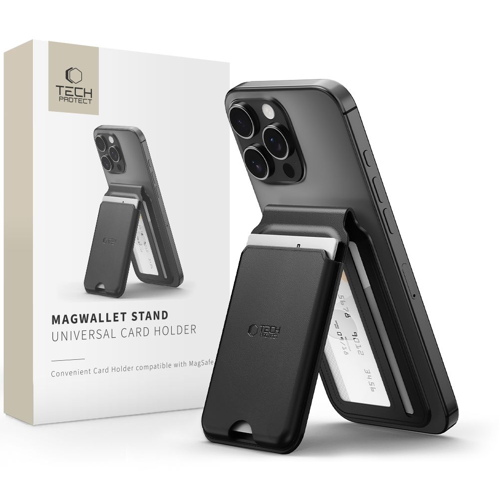 Tech-Protect Magsafe univerzální magnetické pouzdro na karty - černé