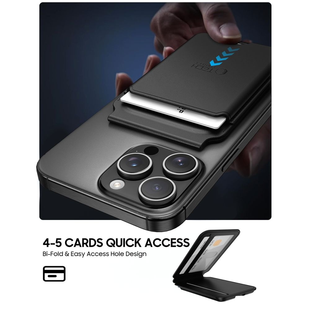 Tech-Protect Magsafe univerzální magnetické pouzdro na karty - černé