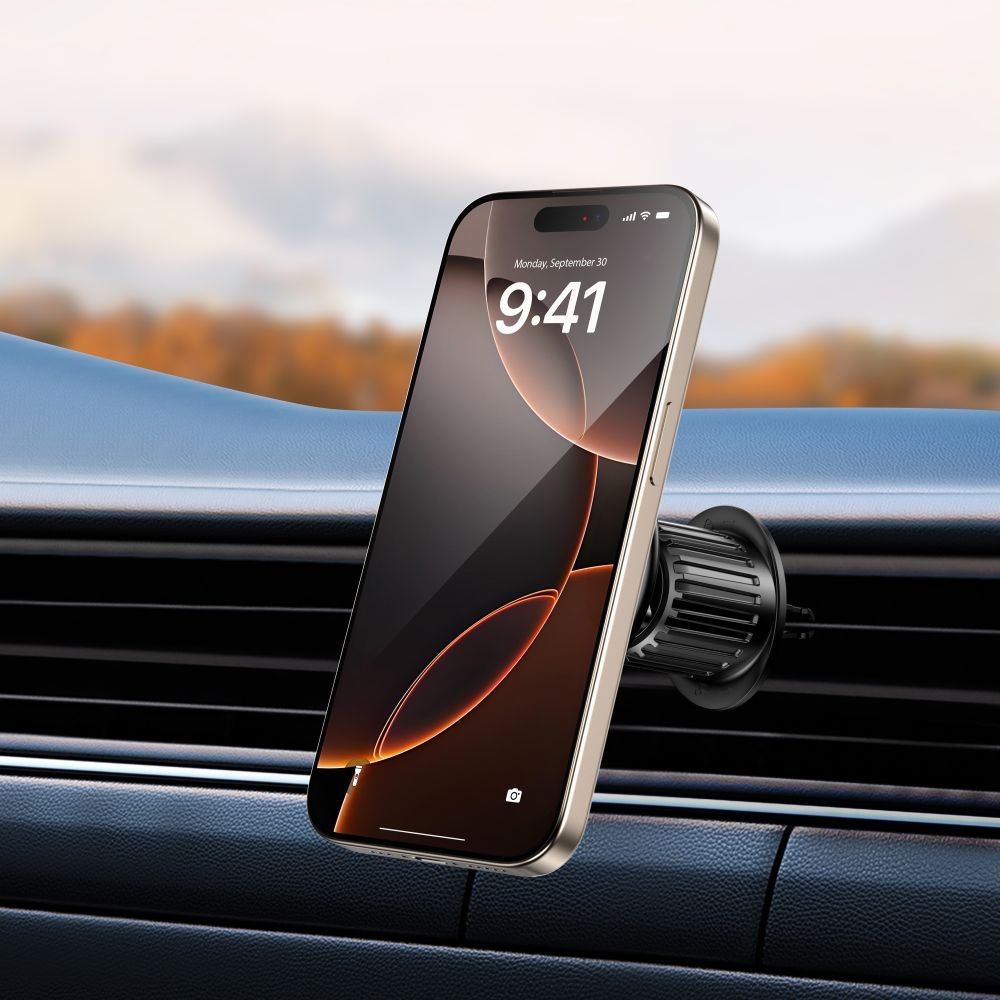 Tech-Protect MM15W-V10 MagSafe bezdrátový nabíjecí držák na palubní desku i ventilaci - černý