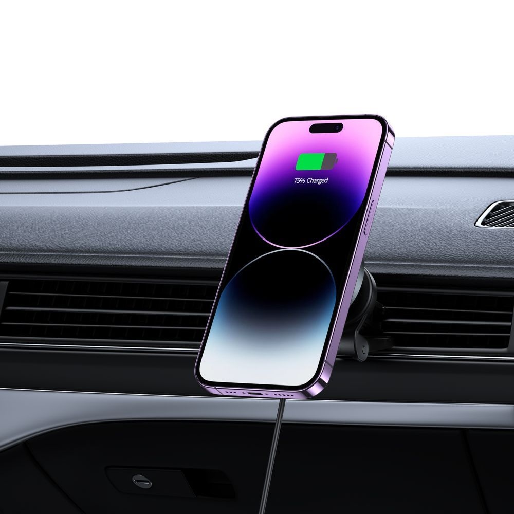 Tech-Protect MM15W-V5 Vent Car Mount 15W MagSafe držák s bezdrátovým nabíjením - černý