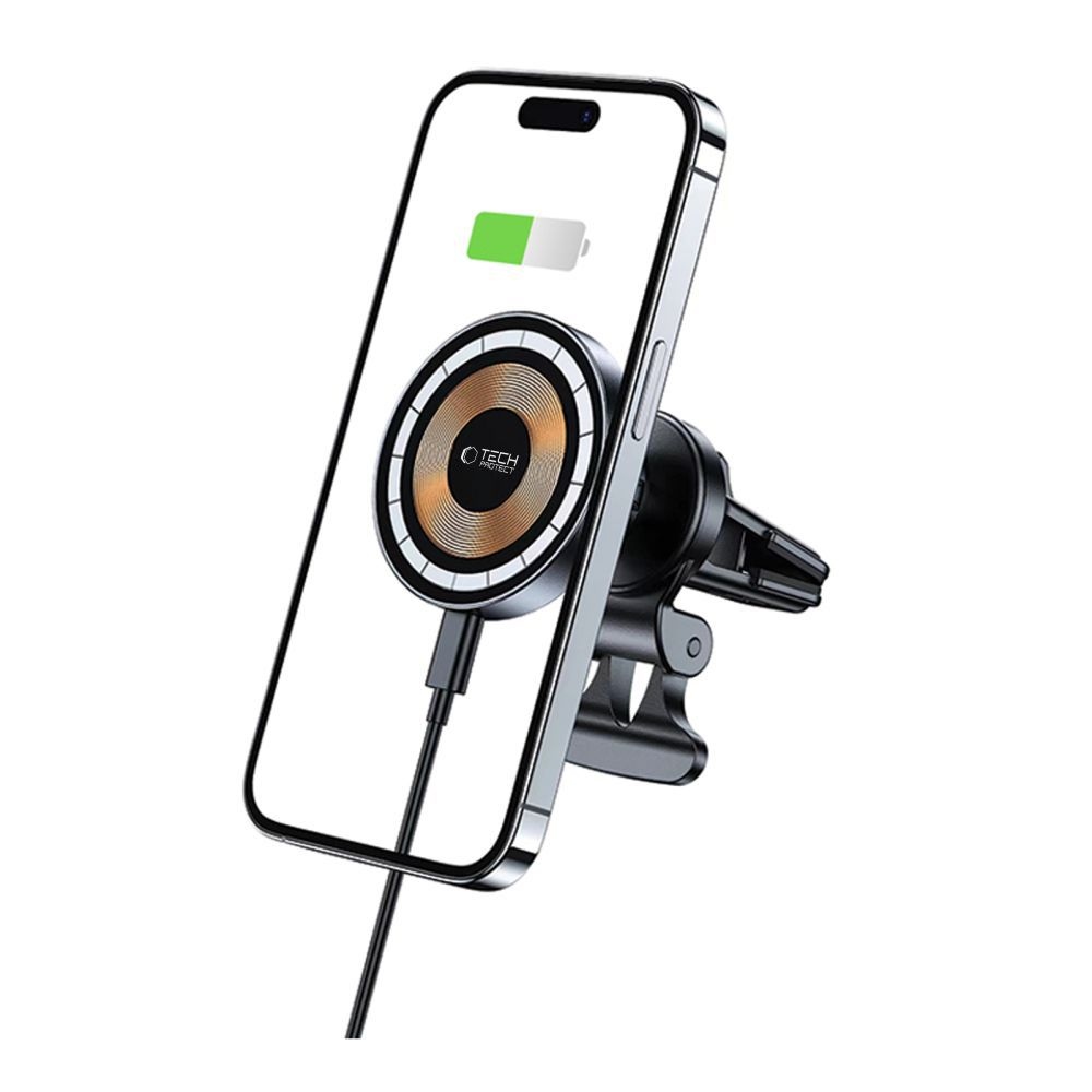 Tech-Protect MM15W-V5 Vent Car Mount 15W MagSafe držák s bezdrátovým nabíjením - černý