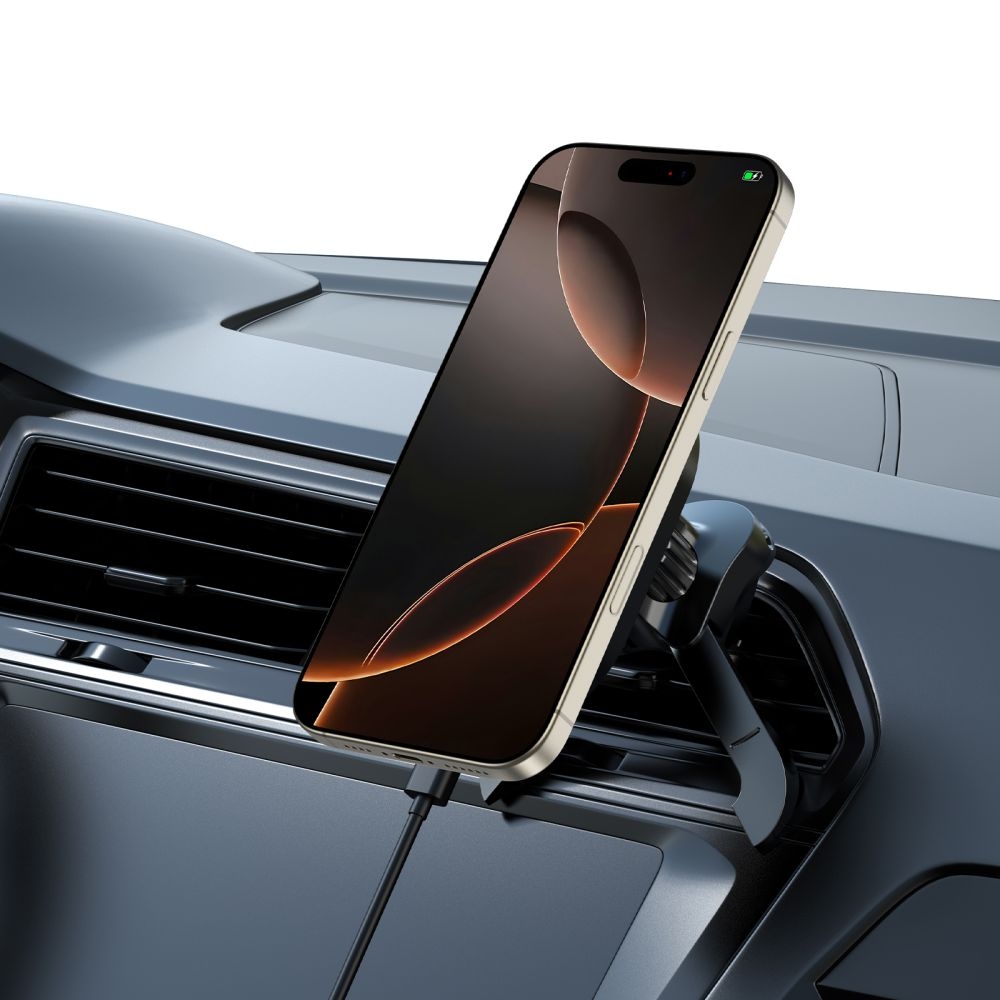 Tech-Protect MM15W-V6 Stable Vent MagSafe držák do auta s bezdrátovým nabíjením - černý