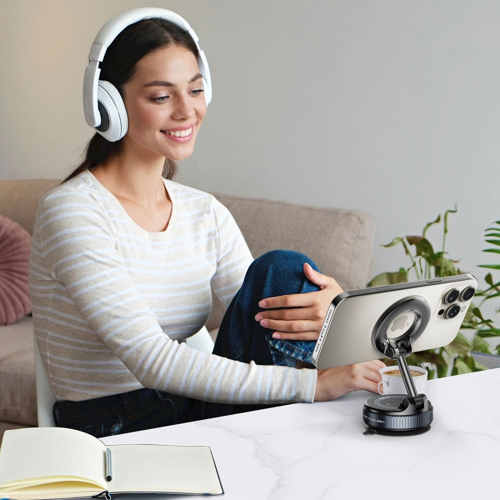 Tech-Protect N60 skládací magnetický držák do auta s MagSafe na palubní desku a čelní sklo