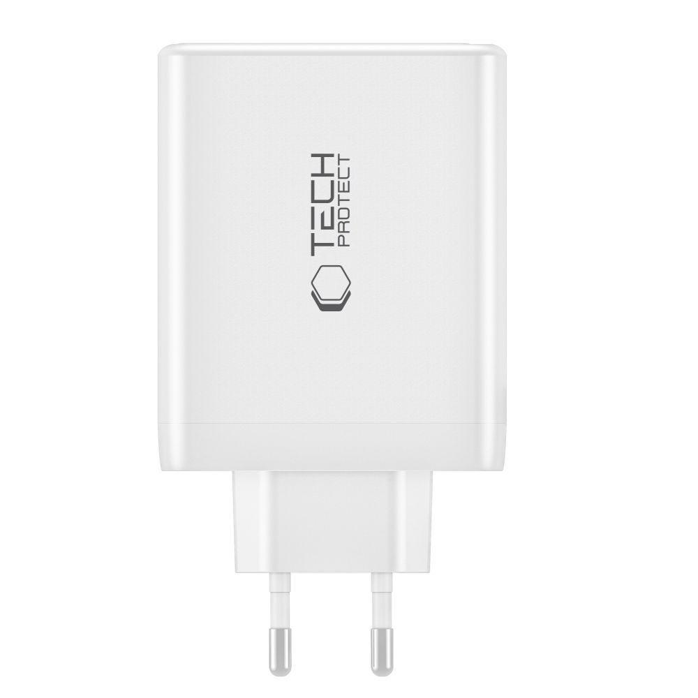 Tech-Protect NC100W-GAN 4-portová nabíječka PD100W/QC3.0 - bílá