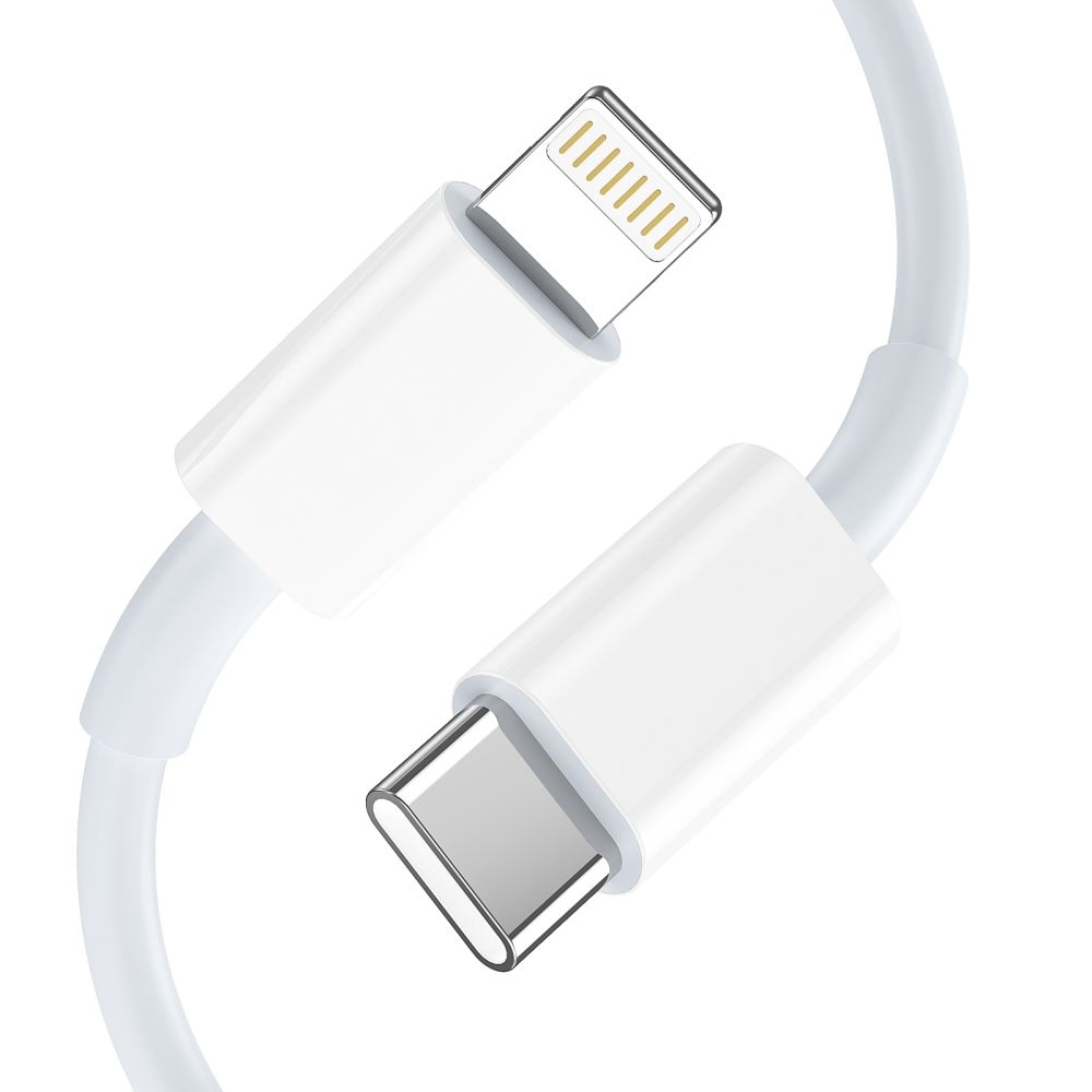 Tech-Protect NC20W síťová nabíječka PD 20W + Lightning/USB-C kabel – bílá