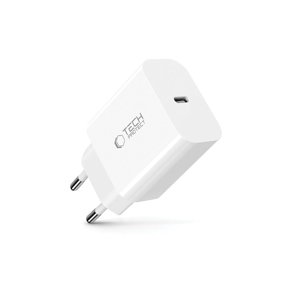 Tech-Protect NC20W USB-C Síťová nabíječka PD20W - bílá