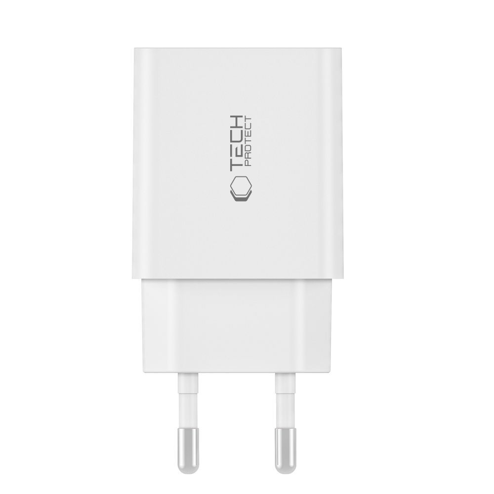 Tech-Protect NC30W 2-portová nabíječka PD30W/QC3.0 - bílá