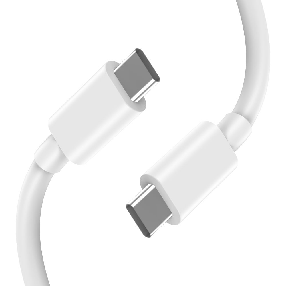 Tech-Protect NC45W-GAN 2-portová nabíječka PD45W + USB-C/USB-C kabel - bílá