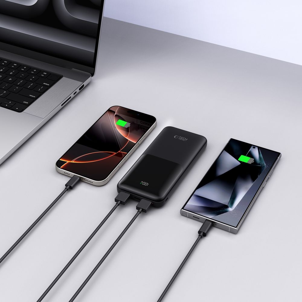 Tech-Protect PB01 powerbanka 10000mAh 22,5W - černá