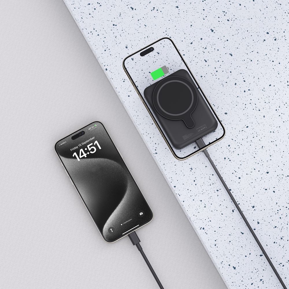 Tech-Protect PB10 LifeMag MagSafe powerbanka 5000 mAh 15W - černá