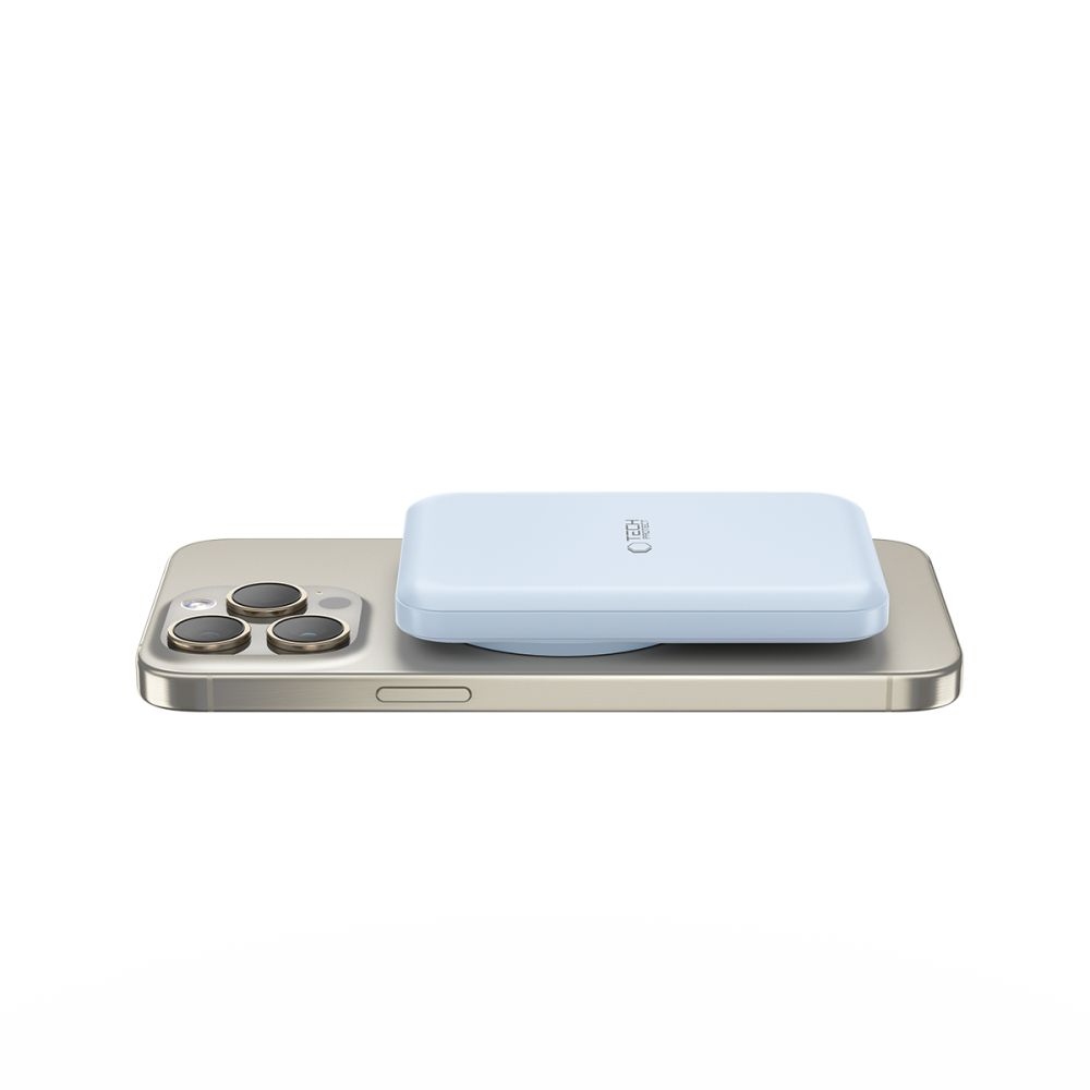 Tech-Protect PB10 LifeMag MagSafe powerbanka 5000 mAh 15W - modrá