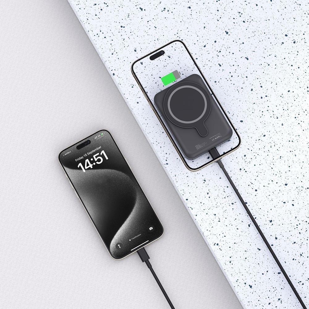 Tech-Protect PB11 LifeMag MagSafe powerbanka 10000 mAh 15W - černá