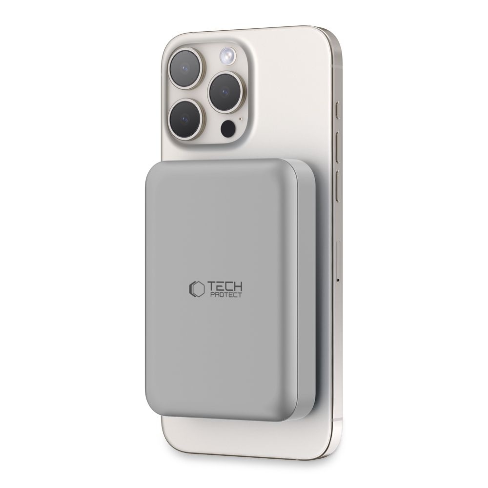 Tech-Protect PB11 LifeMag MagSafe powerbanka 10000 mAh 15W - titanium
