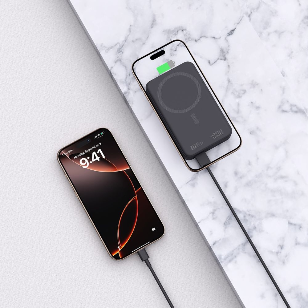 Tech-Protect PB12 LifeMag MagSafe powerbanka 20000 mAh 15W - černá