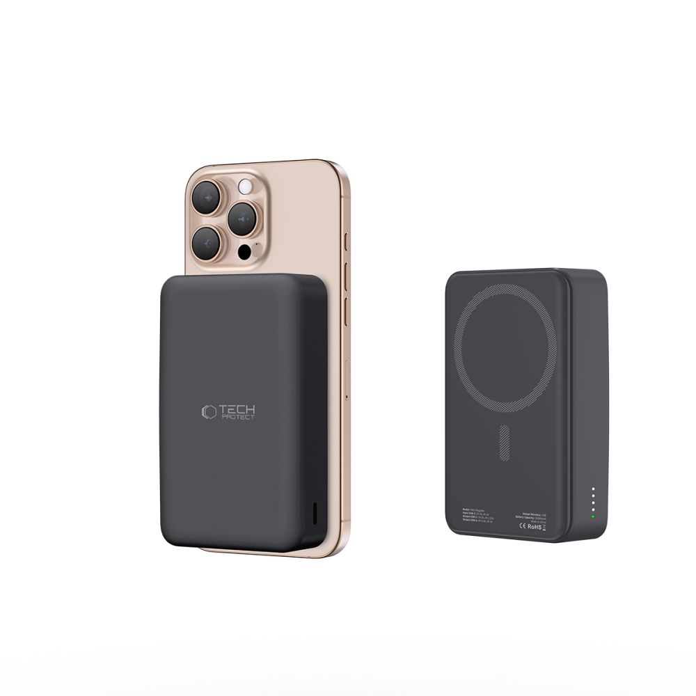 Tech-Protect PB12 LifeMag MagSafe powerbanka 20000 mAh 15W - černá