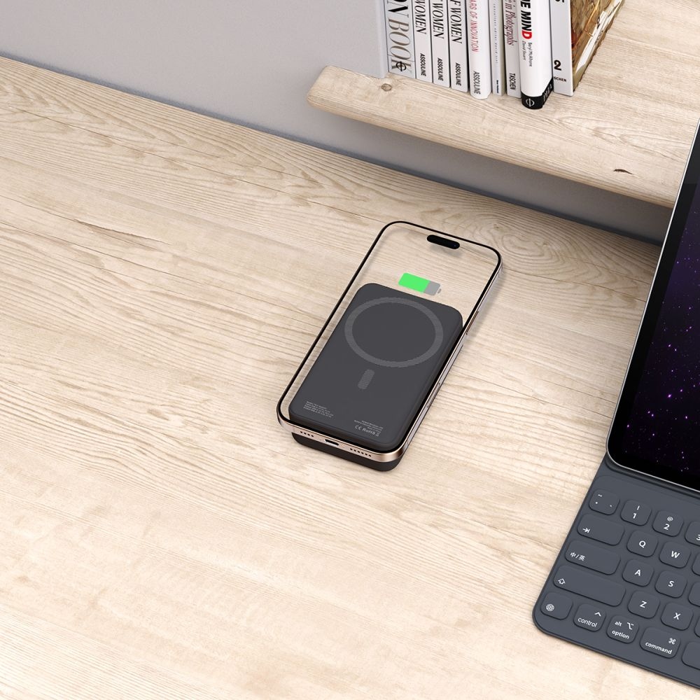 Tech-Protect PB12 LifeMag MagSafe powerbanka 20000 mAh 15W - černá