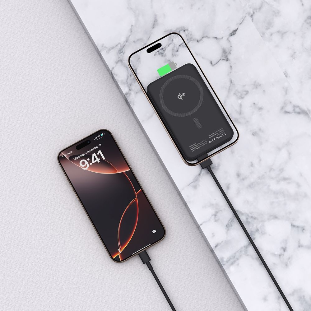 Tech-Protect PB24 LifeMag Qi2 MagSafe Powerbanka 10000mAh 15W - černá