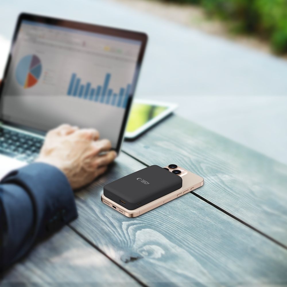 Tech-Protect PB24 LifeMag Qi2 MagSafe Powerbanka 10000mAh 15W - černá