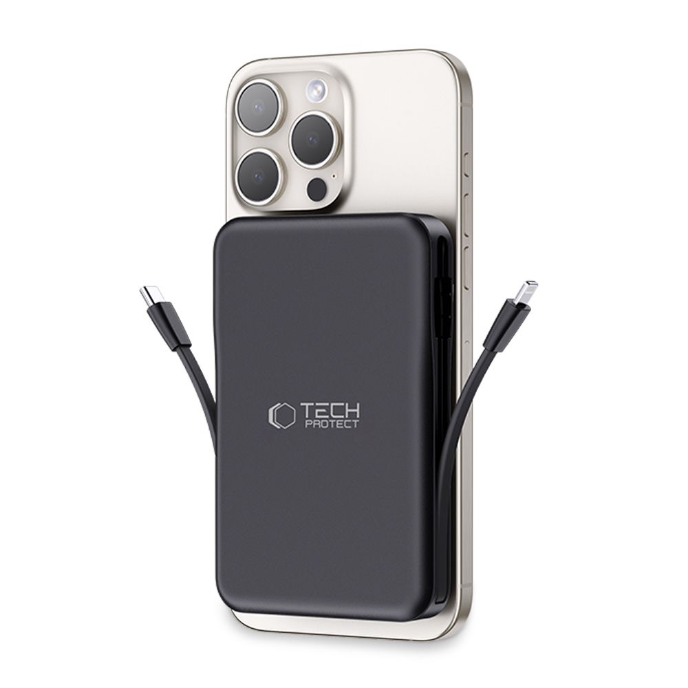 Tech-Protect PB31 LifeMag MagSafe powerbanka 10000 mAh 15W - černá
