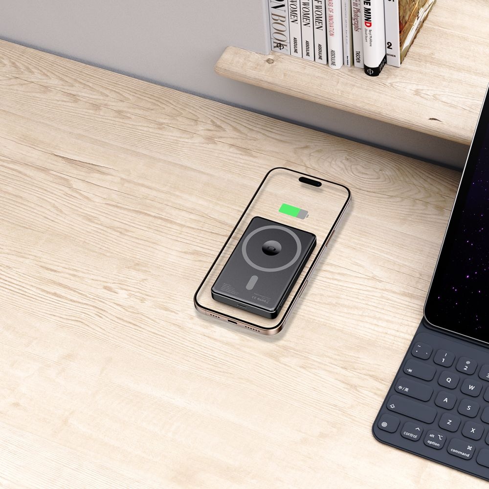 Tech-Protect PB33 LifeMag MagSafe powerbanka 5000 mAh 15W - černá