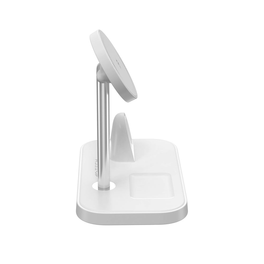 Tech-Protect QI15W-A22 nabíjecí stojánek 3v1 s MagSafe - bílý